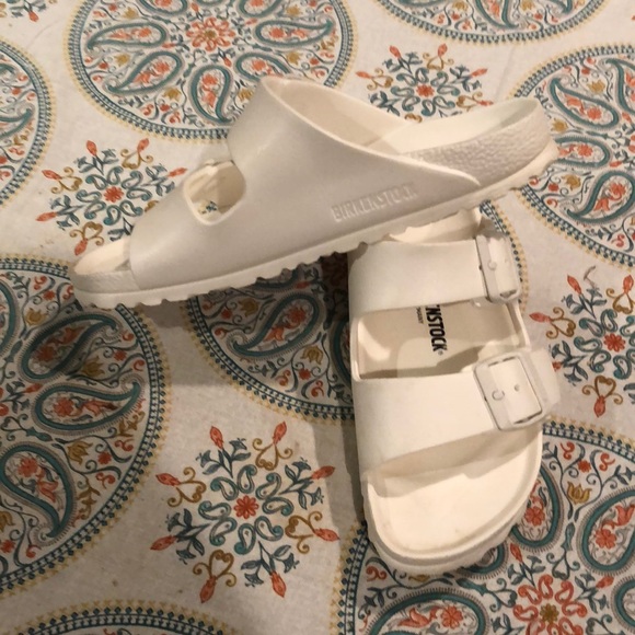 Birkenstock Shoes | Birkenstock Ladies White Plastic 2 Strap Boho Eva | Poshmark
